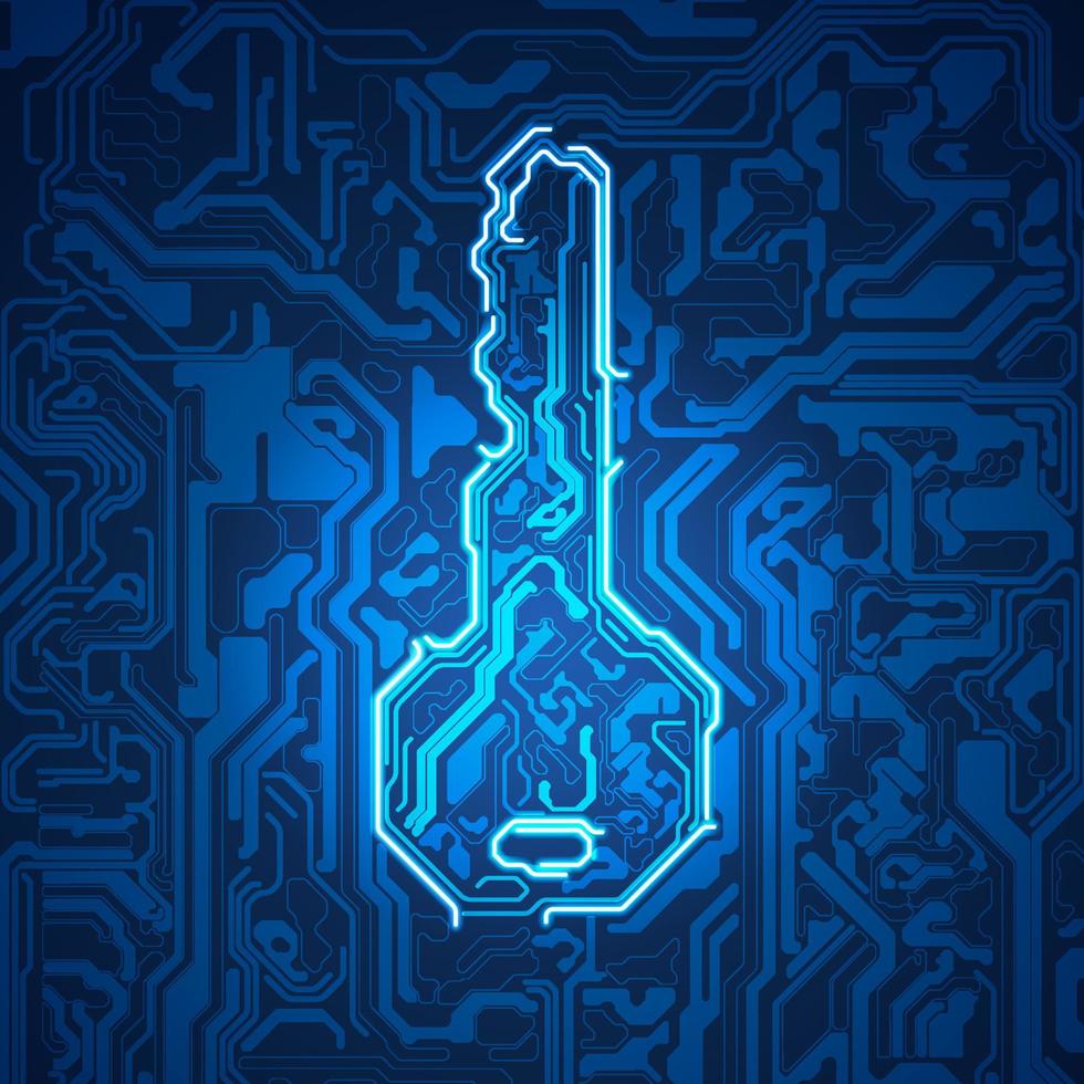 electronic key element vector