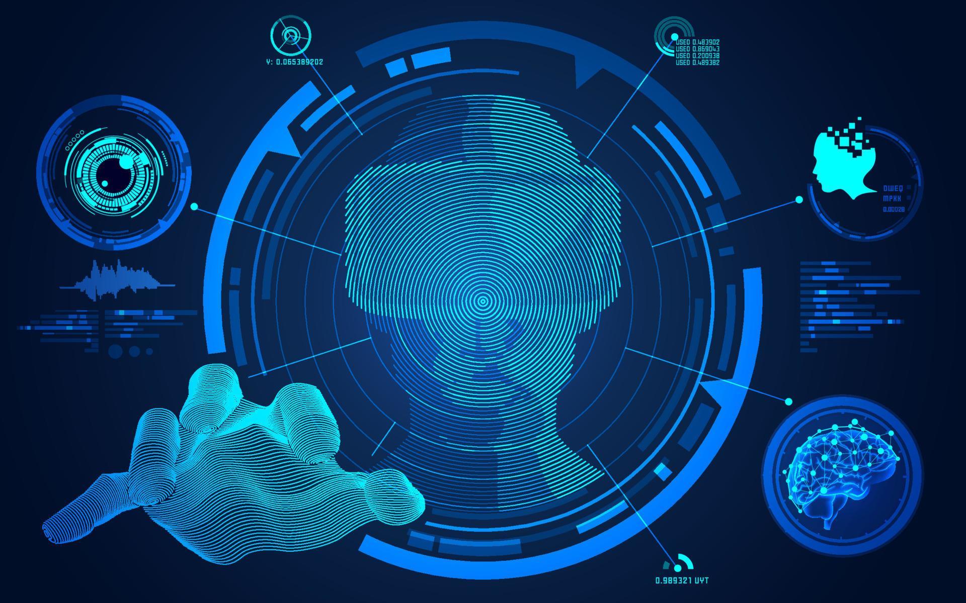 Vr Input Vector vr man interface 9649587 Vector Art at Vecteezy