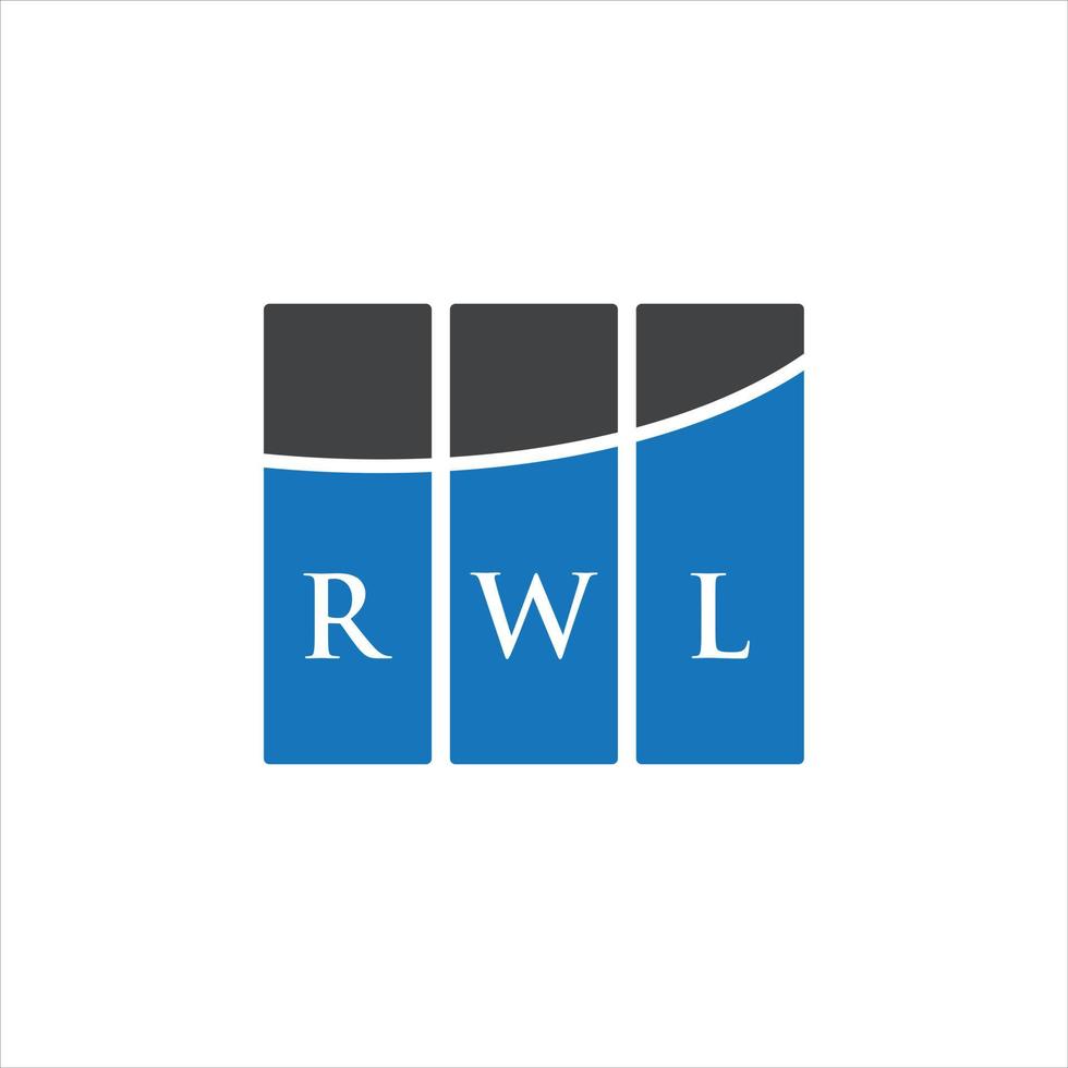 RWL letter design.RWL letter logo design on WHITE background. RWL creative initials letter logo concept. RWL letter design.RWL letter logo design on WHITE background. R vector