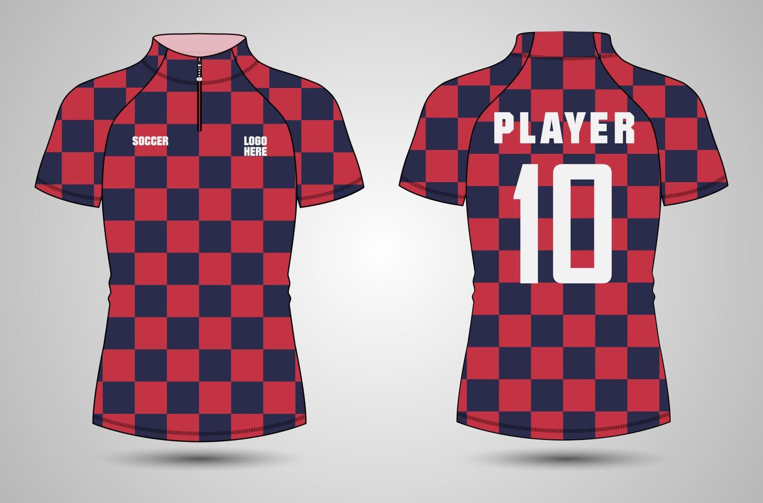 Raglan Short sleeve cycling jersey vector illustration template
