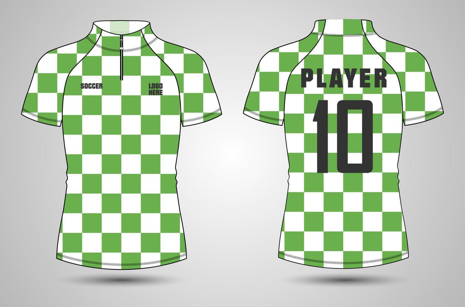 Raglan Short sleeve cycling jersey vector illustration template