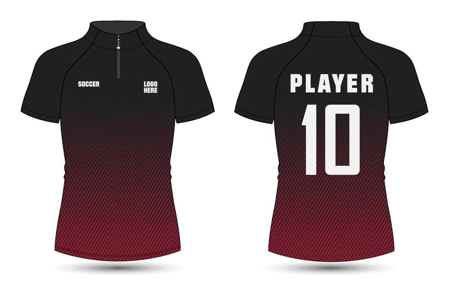 Raglan Short sleeve cycling jersey vector illustration template