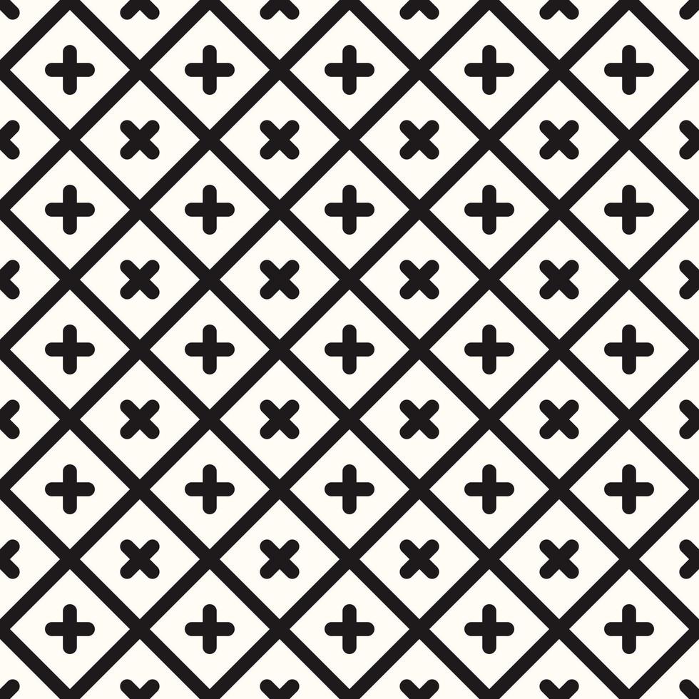 Vector Geometric Abstract Seamless Monochrome Pattern Texture Background