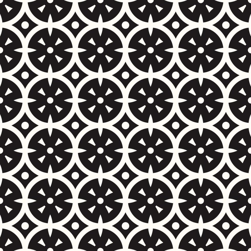 Vector Geometric Abstract Seamless Monochrome Pattern Texture Background