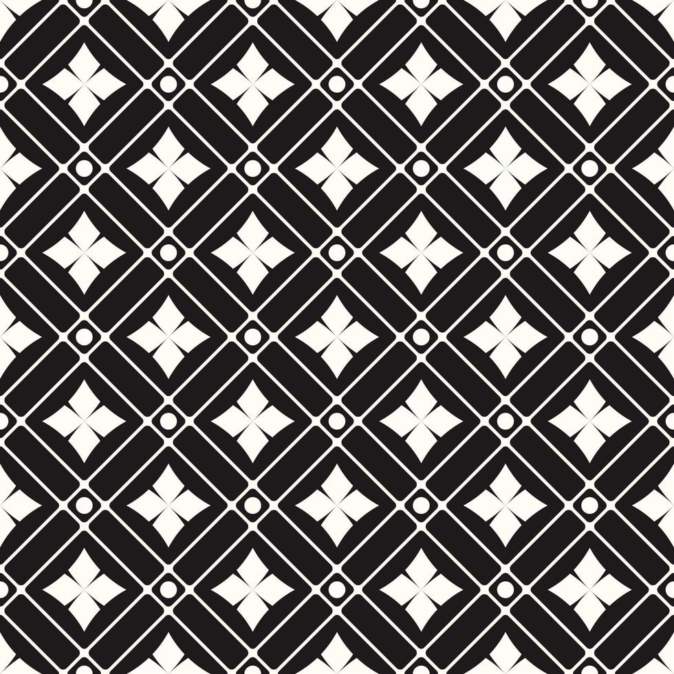 Vector Geometric Abstract Seamless Monochrome Pattern Texture Background