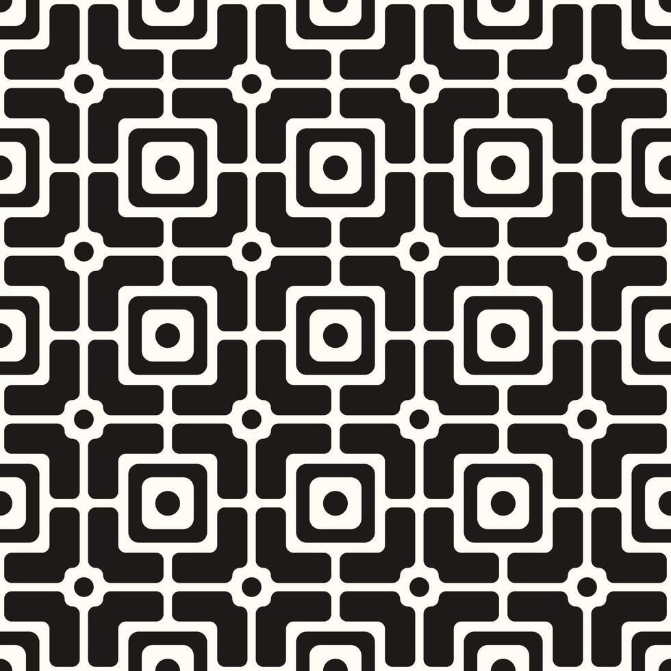 Vector Geometric Abstract Seamless Monochrome Pattern Texture Background
