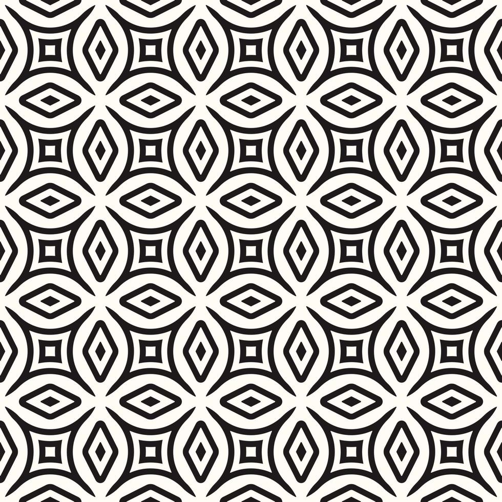 Vector Geometric Abstract Seamless Monochrome Pattern Texture Background