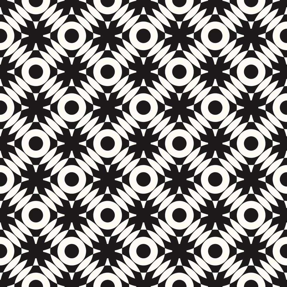 Vector Geometric Abstract Seamless Monochrome Pattern Texture Background