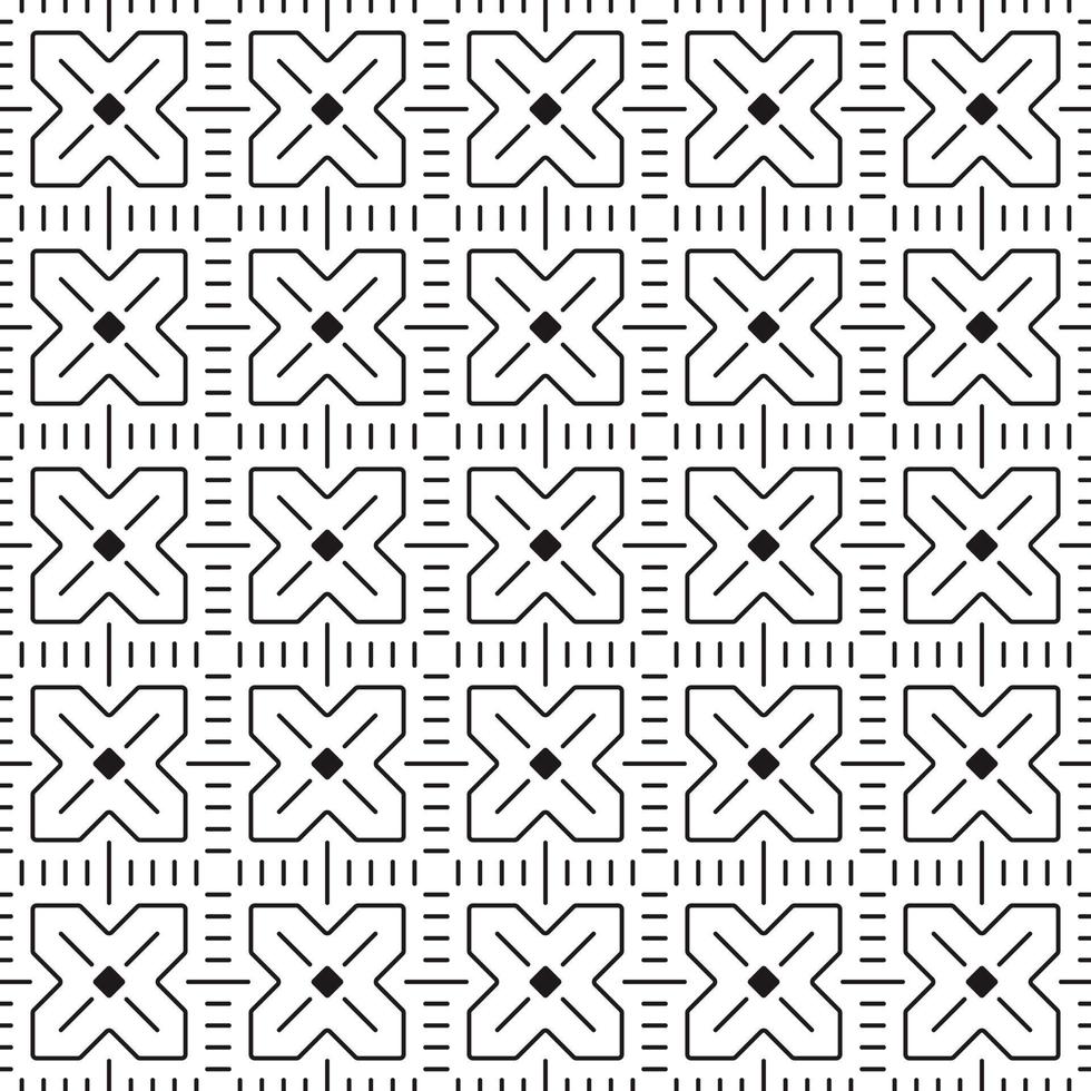 Vector Geometric Abstract Seamless Monochrome Pattern Texture Background