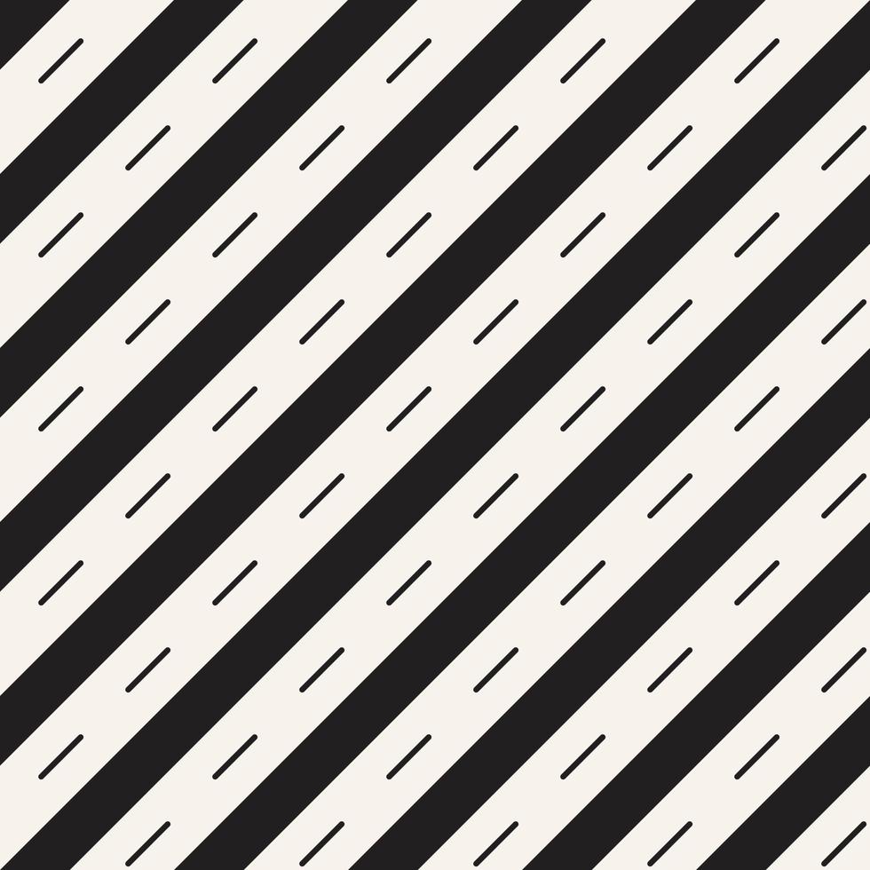 Vector Geometric Seamless Monochrome Pattern