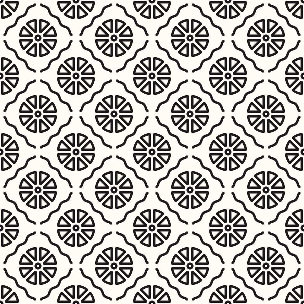 Vector Geometric Abstract Seamless Monochrome Pattern Texture Background