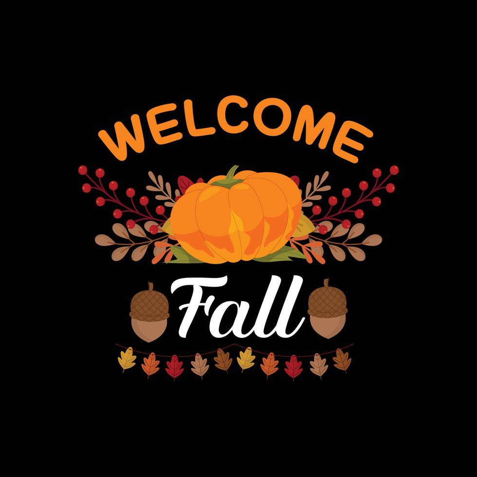 Autumn Fall T shirt design vector