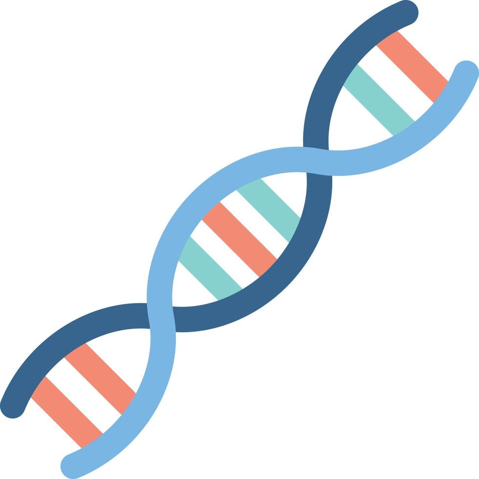 Dna Flat Icon vector