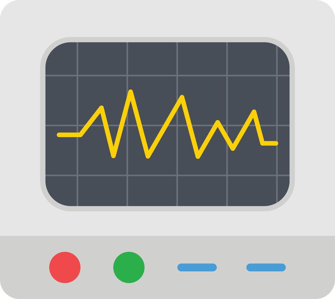Oscilloscope Flat Icon vector