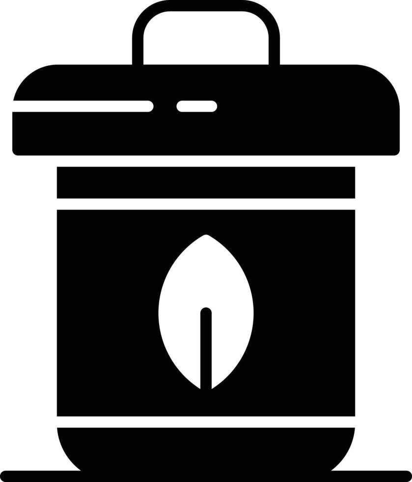 icono de glifo de basura vector