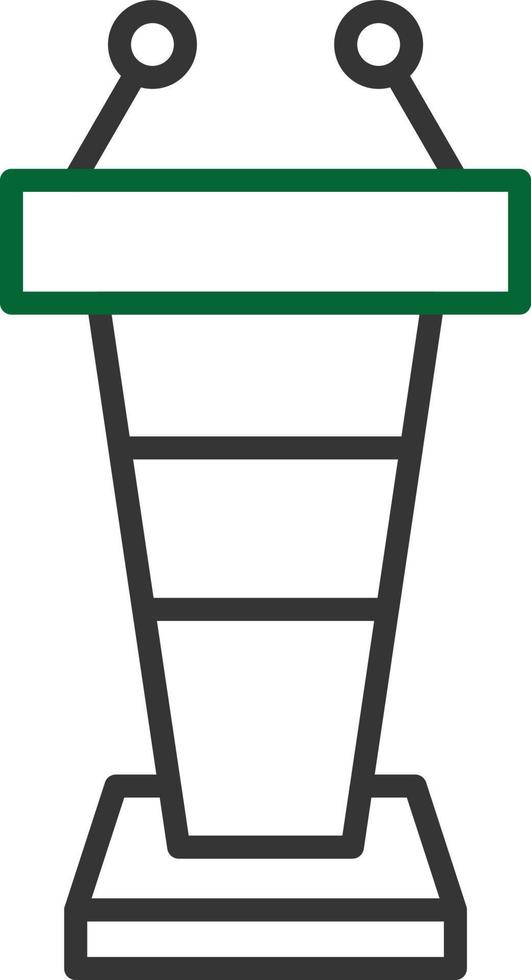 Tribune Line Two Color vector