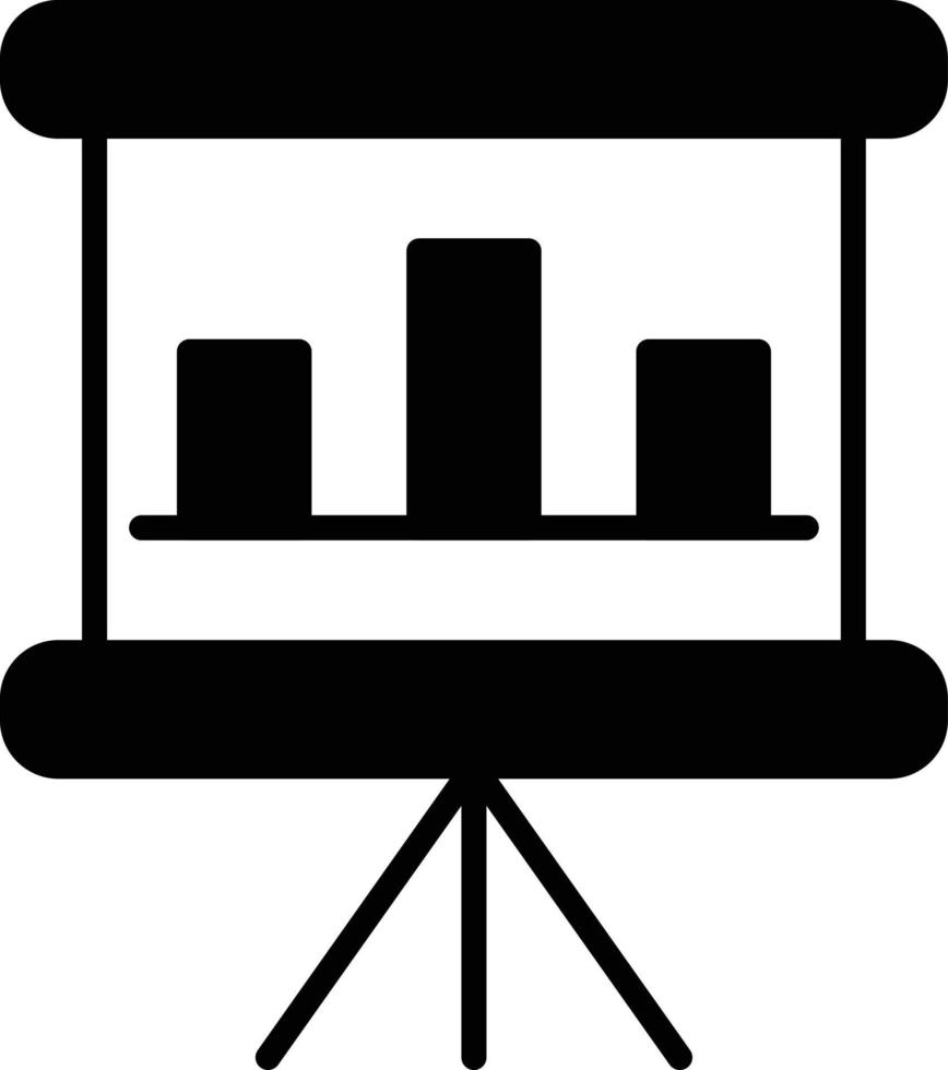 Presentation Glyph Icon vector
