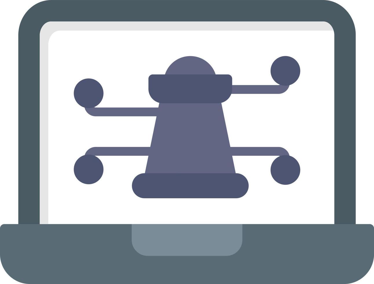 Digital Strategy Flat Icon vector