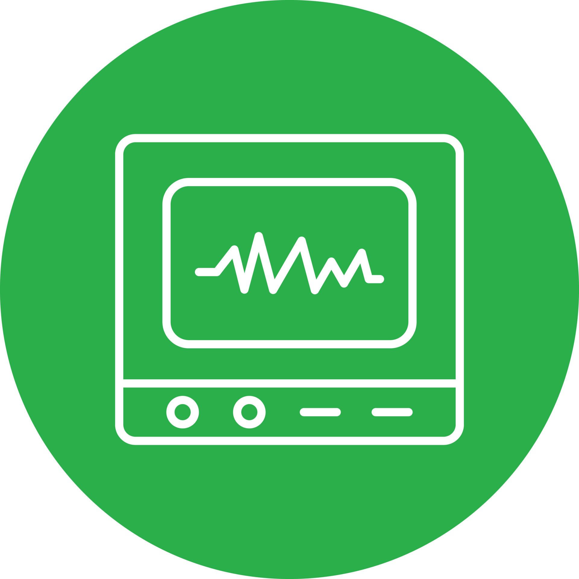 Oscilloscope Line Circle Multicolor 9650310 Vector Art at Vecteezy