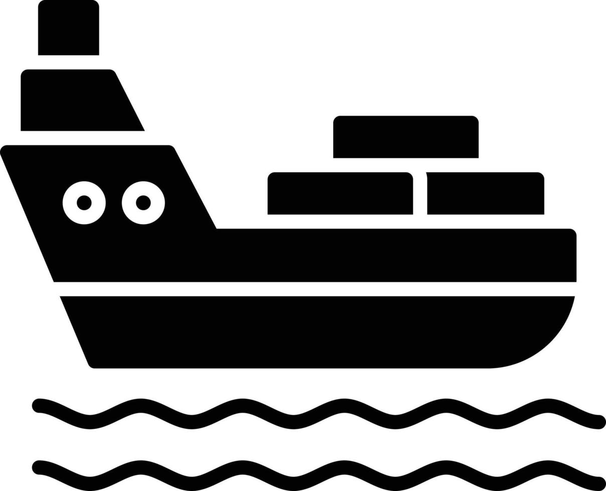 Shipping Glyph Icon vector