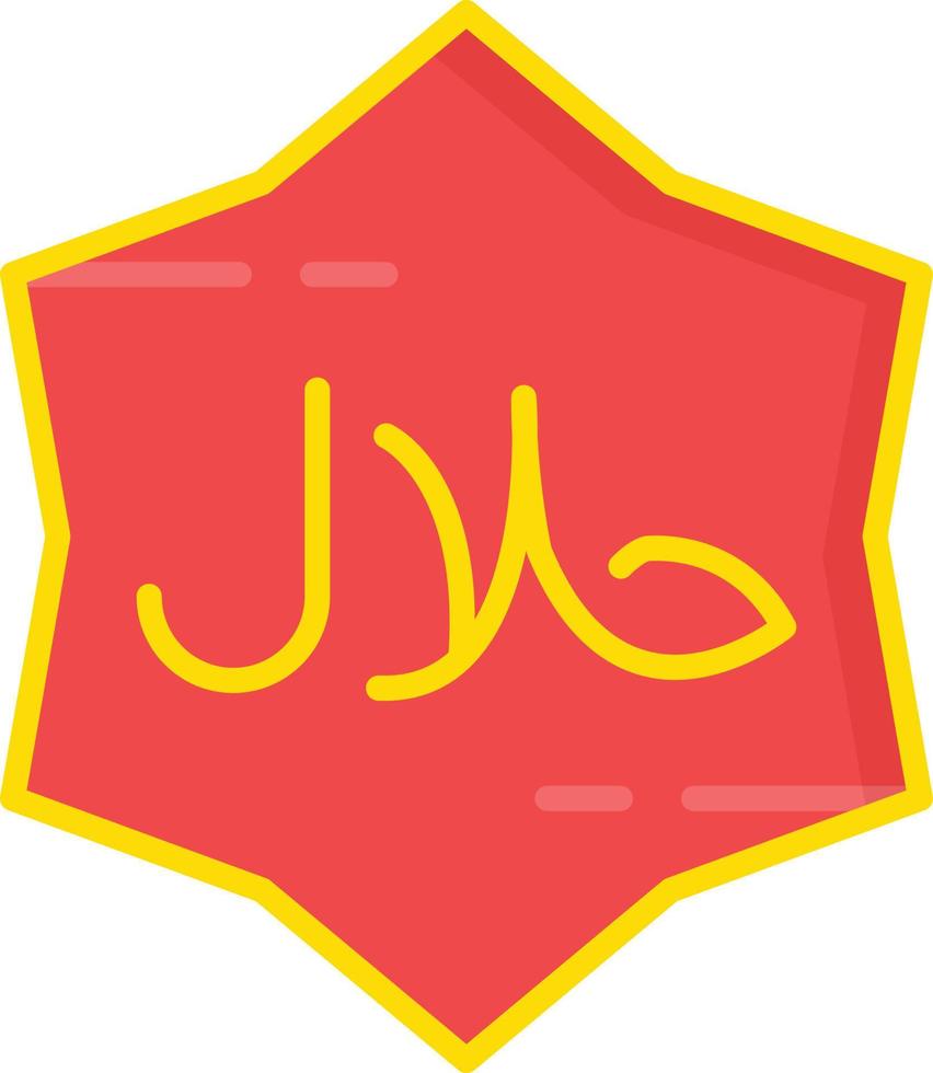 Halal Flat Icon vector