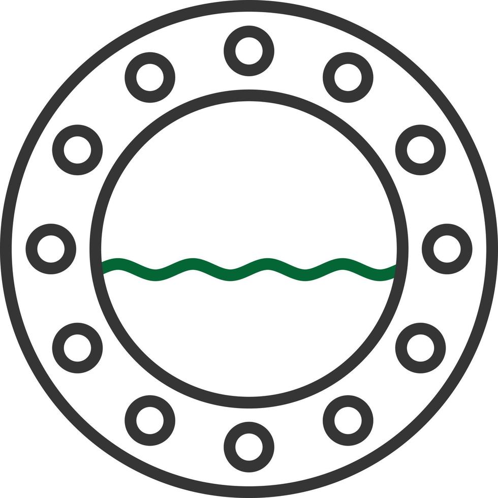 Porthole Line Two Color vector