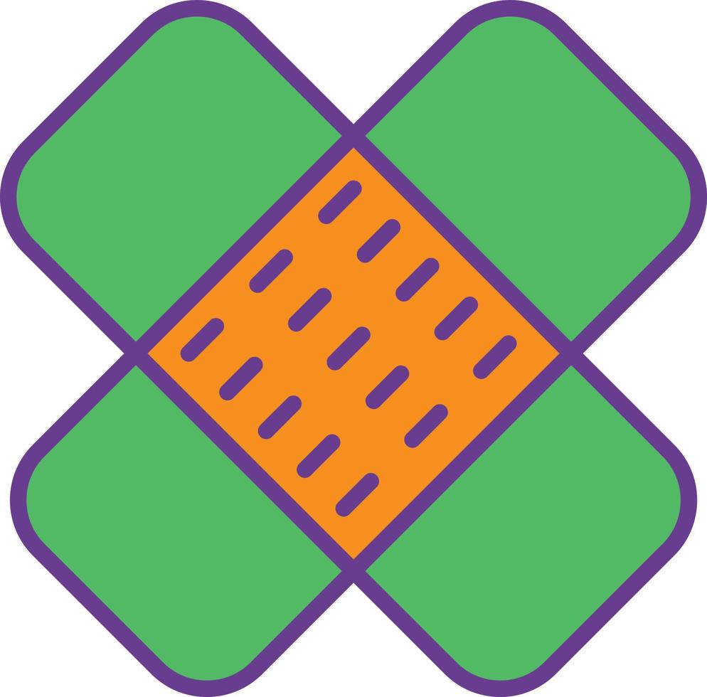 Wound Care Line Filled Two Color vector