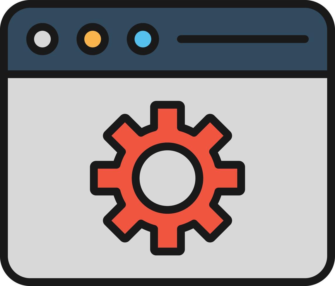 Under Construction Line Filled vector