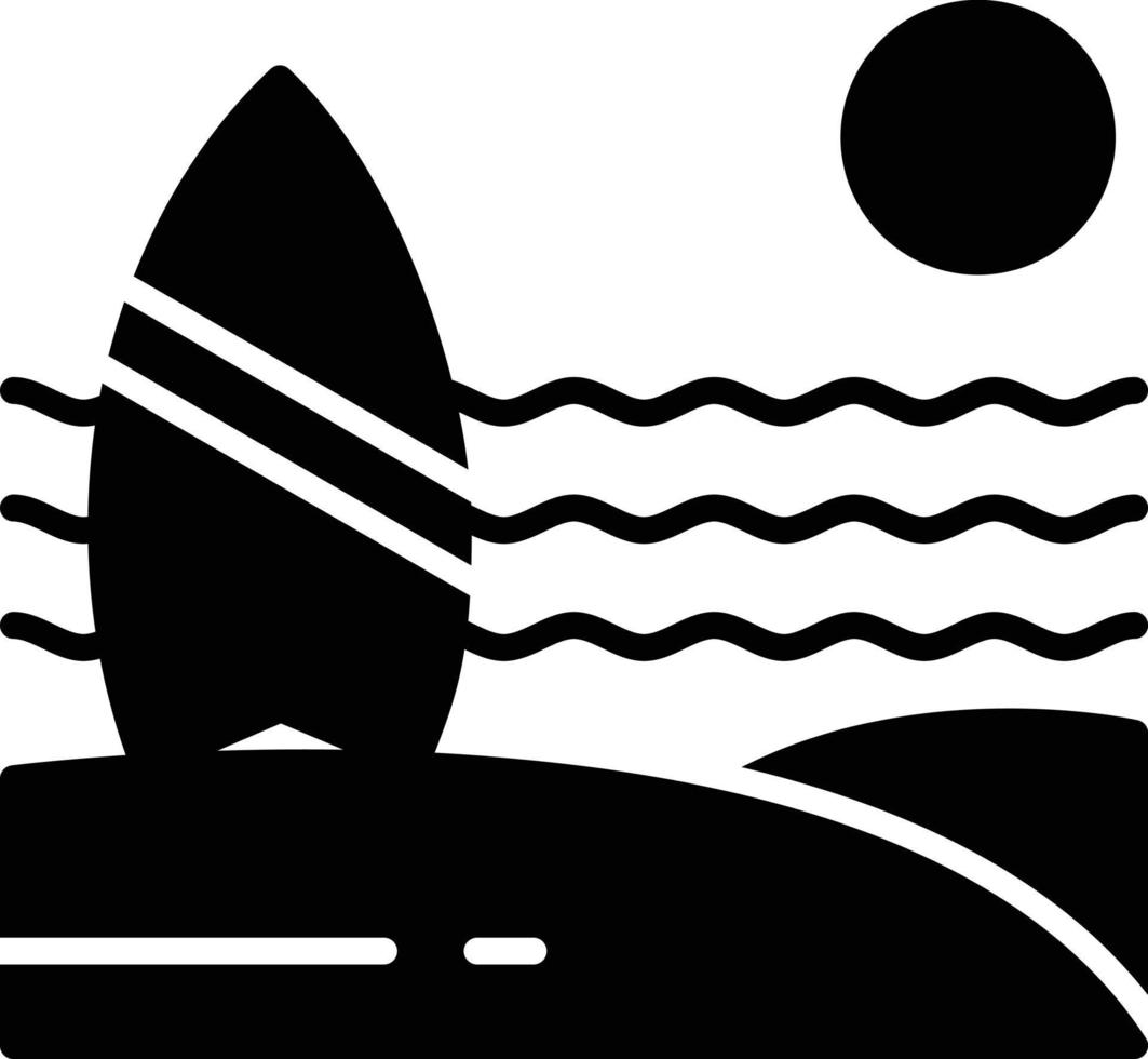 Surf Glyph Icon vector