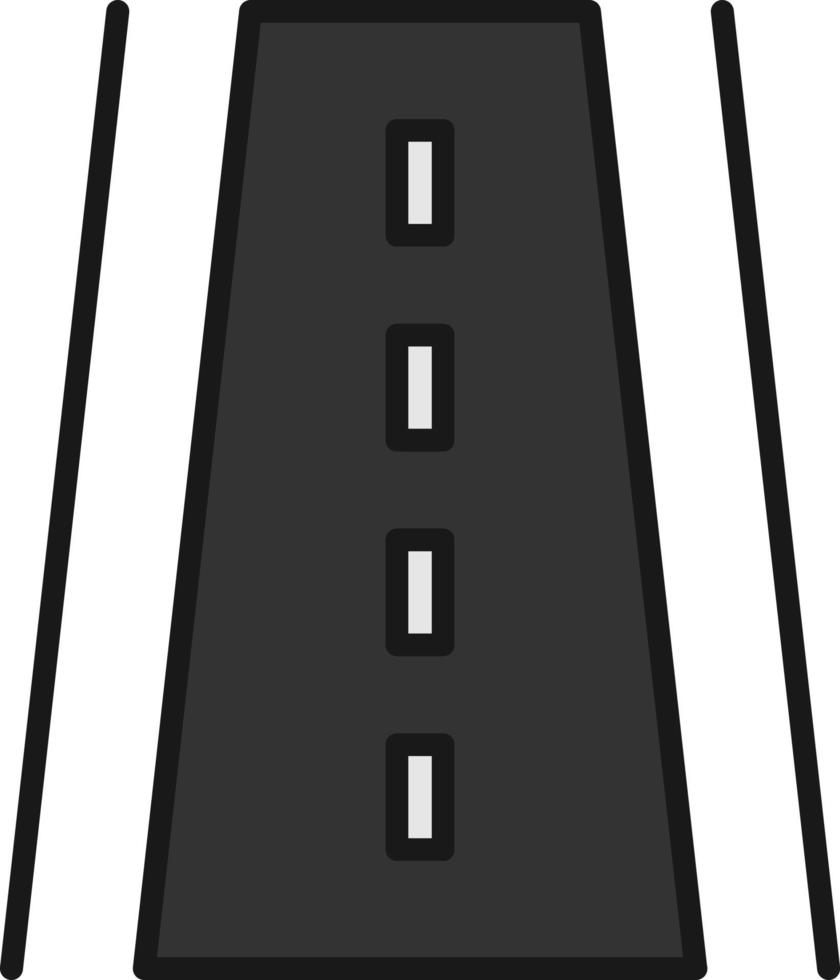 Runway Line Filled vector