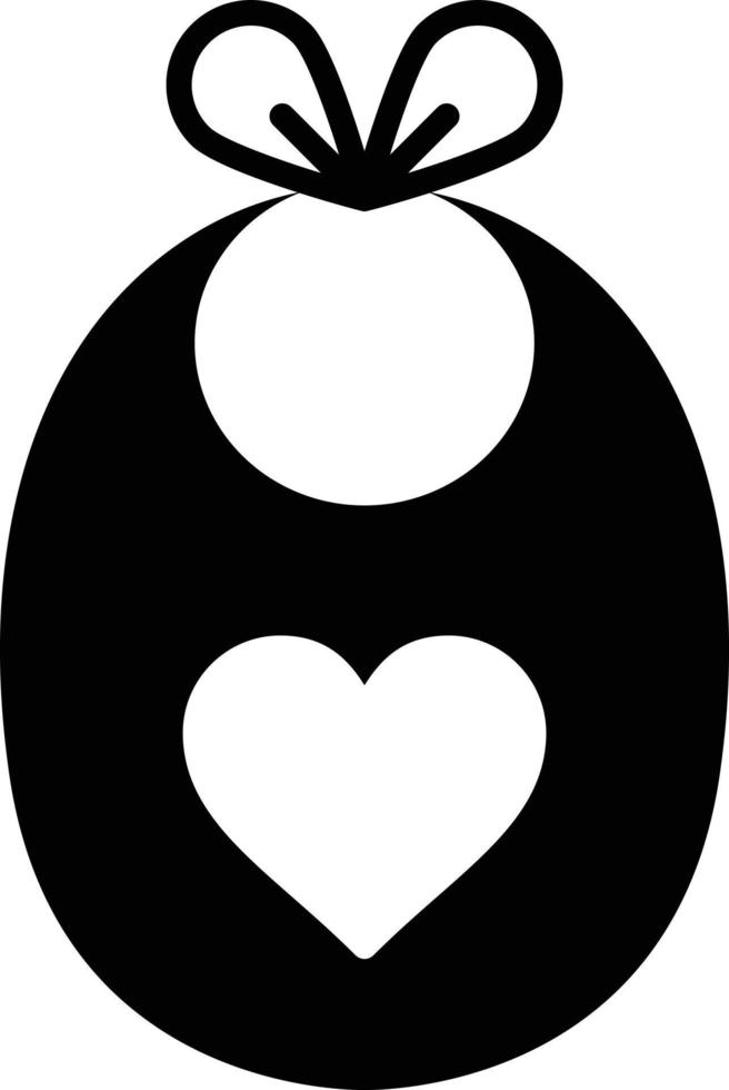 Bib Glyph Icon vector