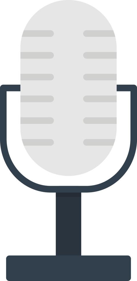 Microphone Flat Icon vector