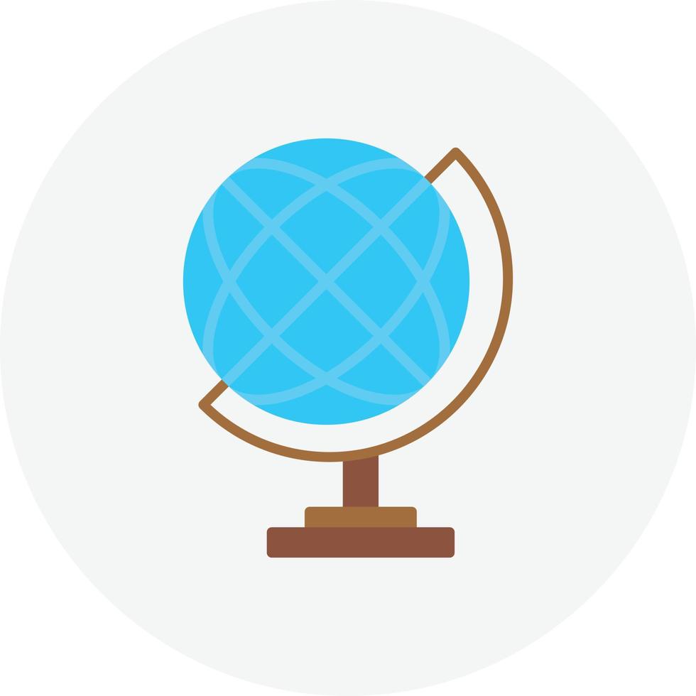 Globe Flat Circle vector