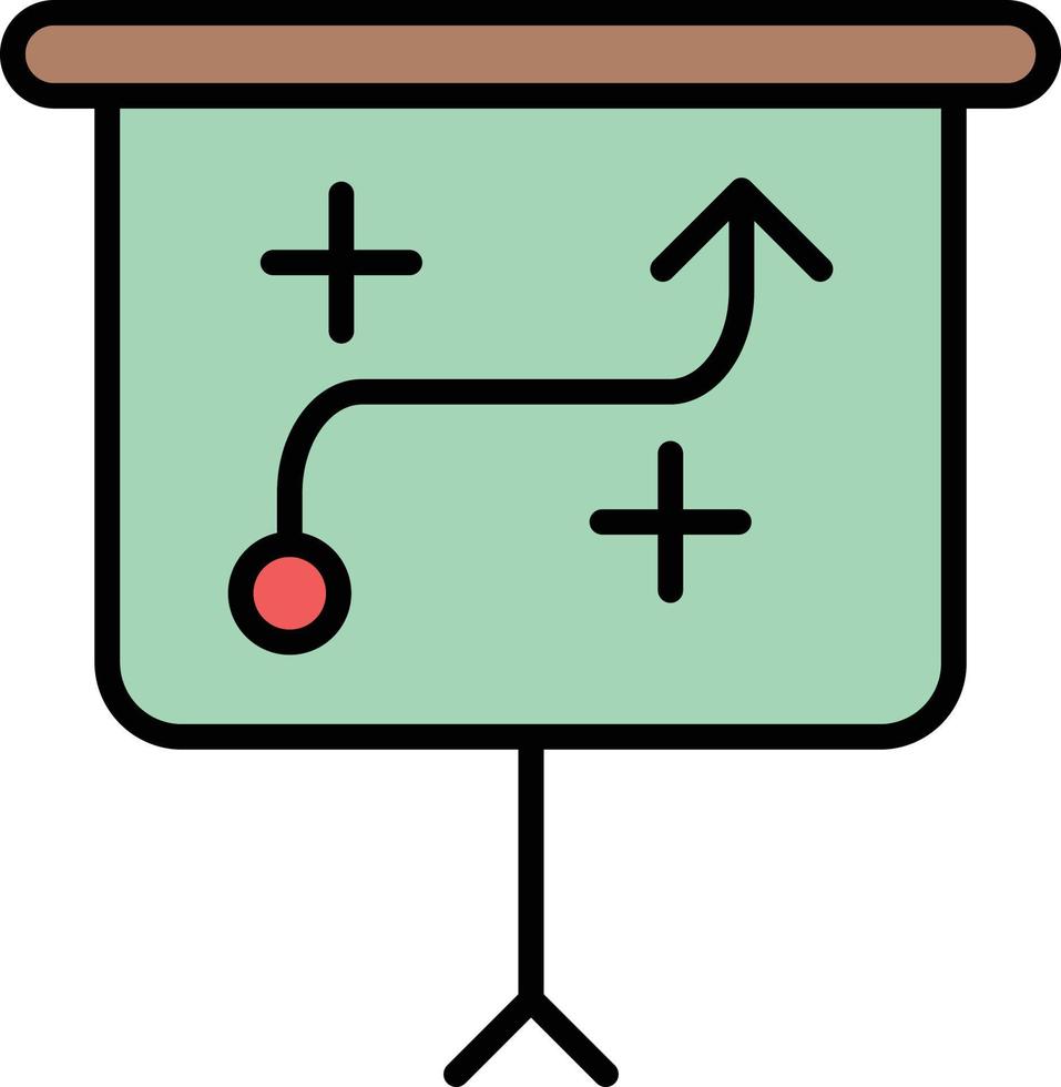 Strategy Line Filled vector