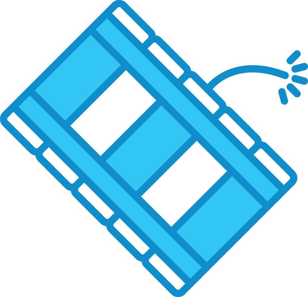 Dynamite Line Filled Blue vector