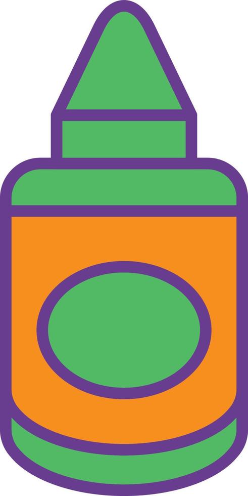 Mustard Line Filled Two Color vector