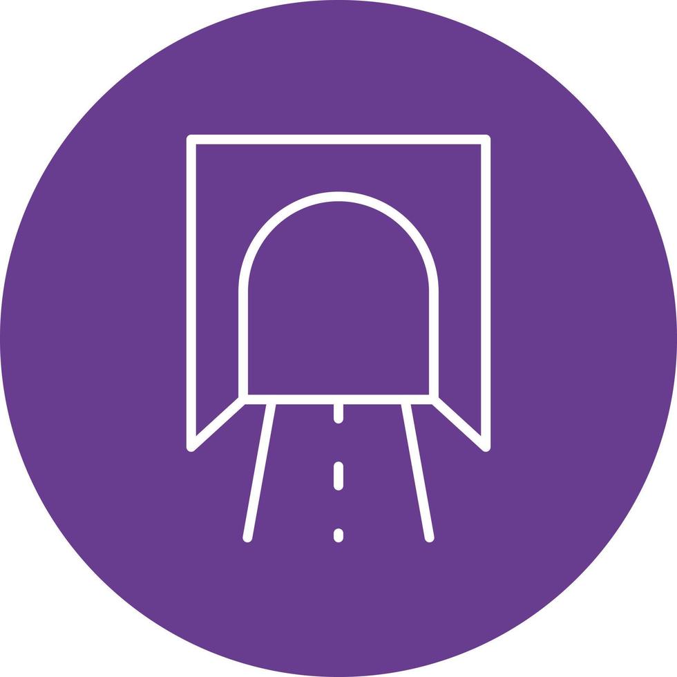 Tunnel Line Circle Multicolor vector