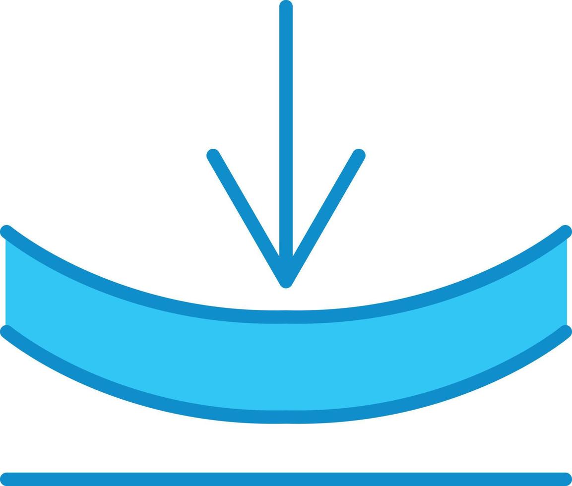 Elasticity Line Filled Blue vector
