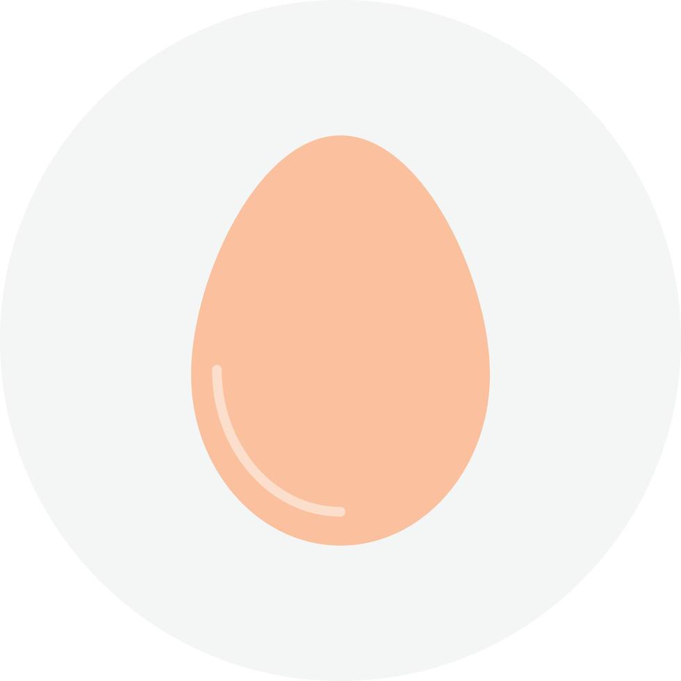 Egg Flat Circle vector