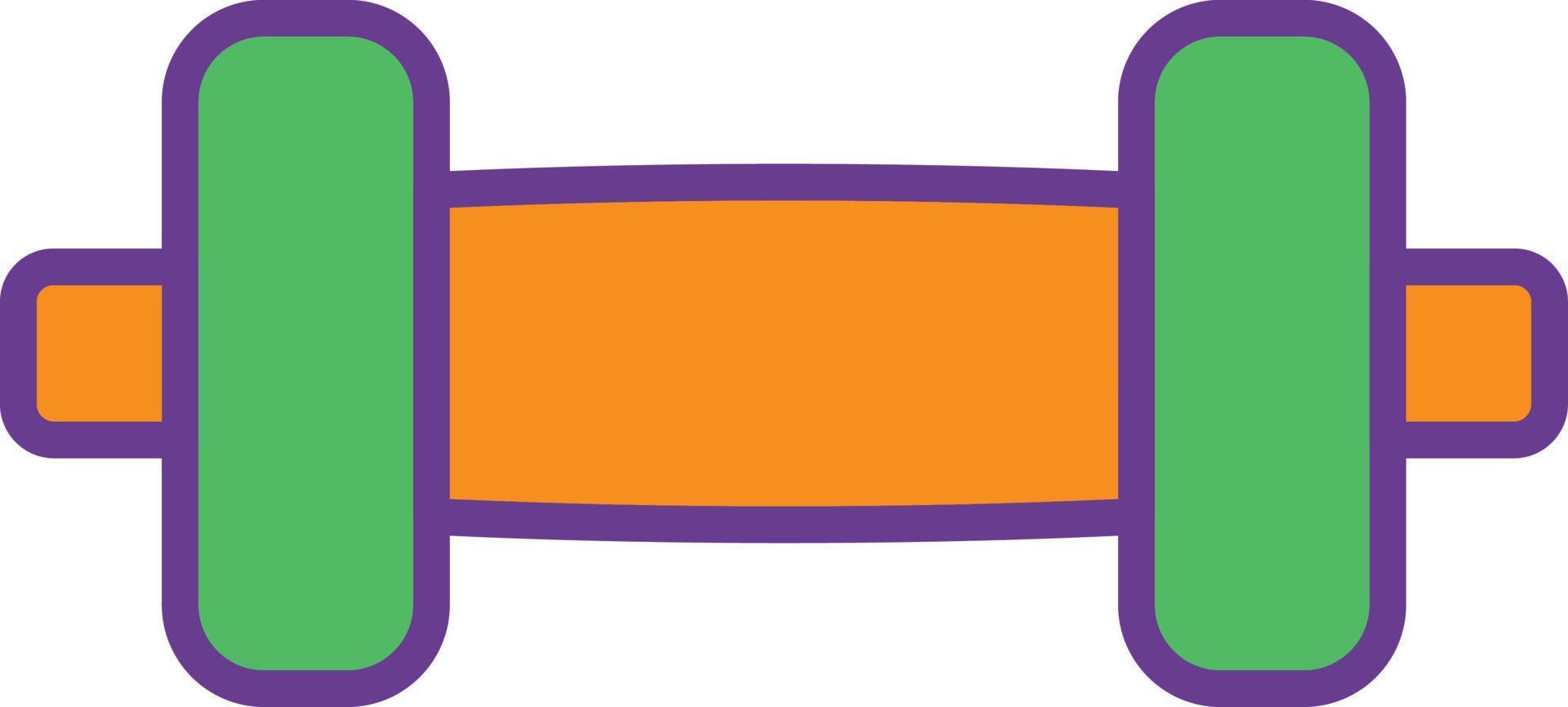 Dumble Line Filled Two Color vector