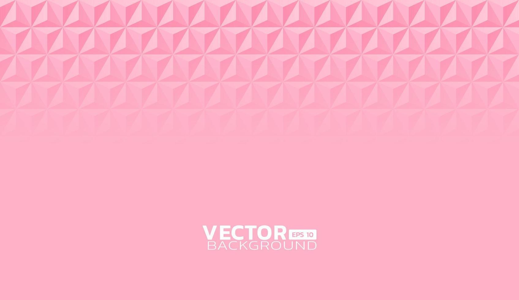 Pink abstract geometric texture background with copy space below vector