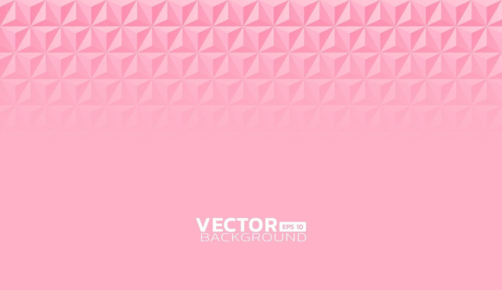 Pink abstract geometric texture background with copy space below vector