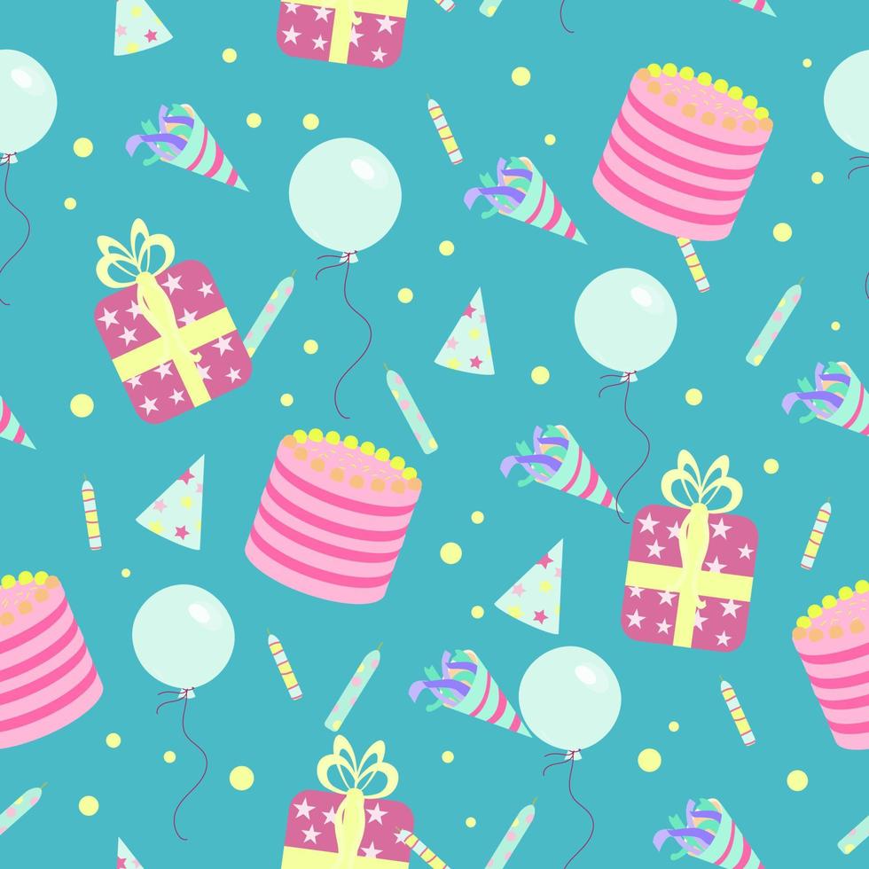 Pattern with celebration vector