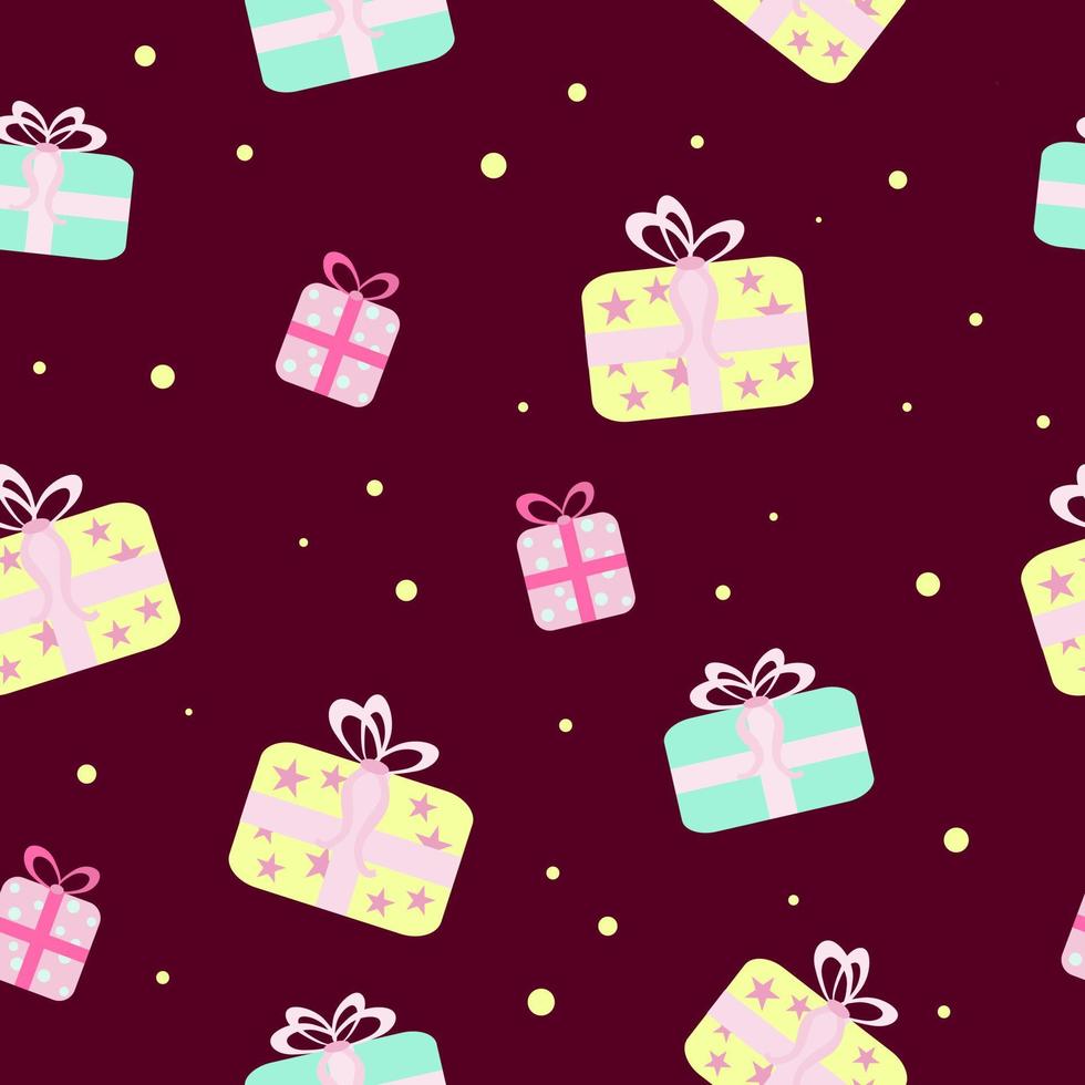 Pattern with presents vector