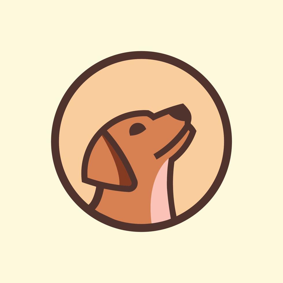 Cute dog logo vector