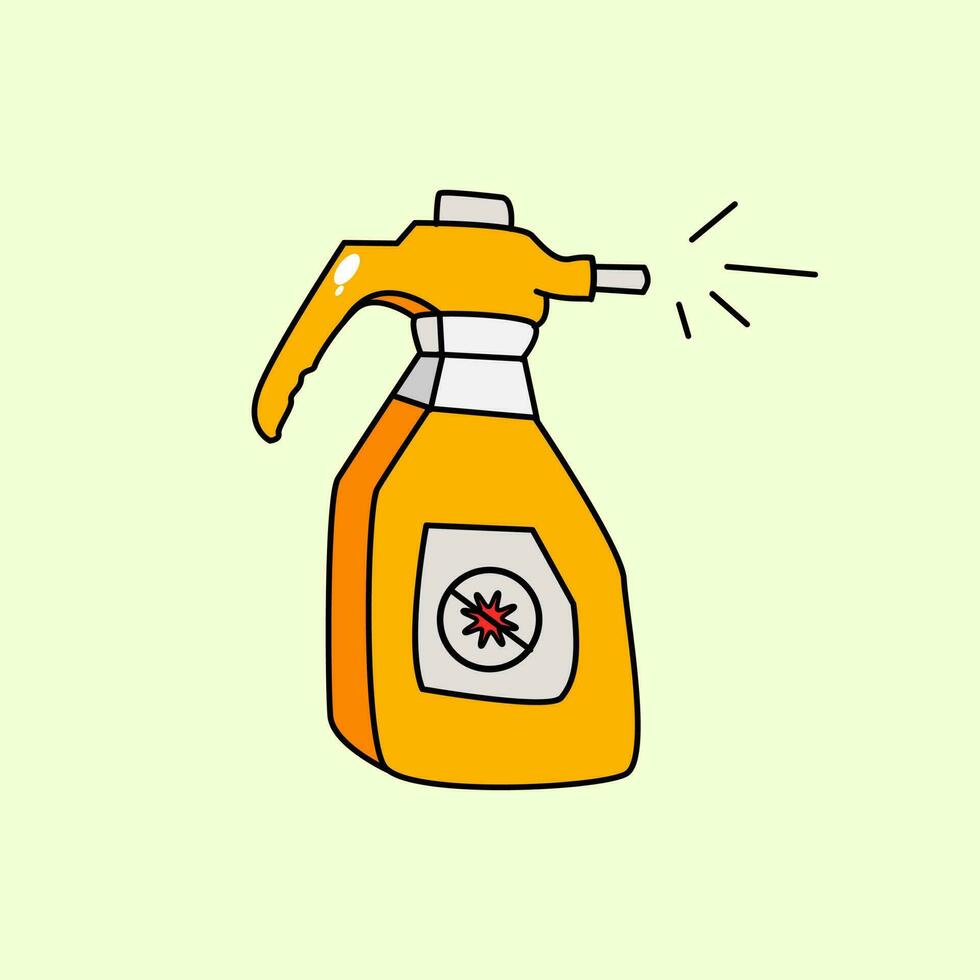 Ilustración de vector de botella de spray