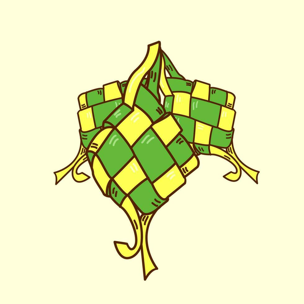 Ilustración de vector de ketupat