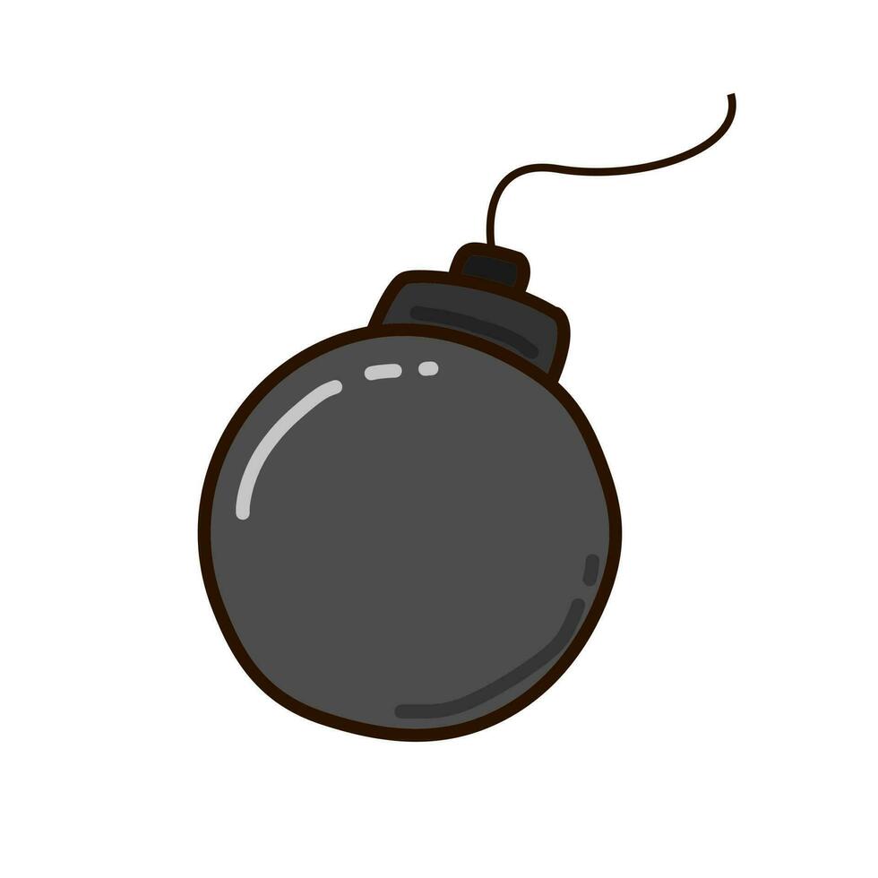 Bomb ball vector illustration