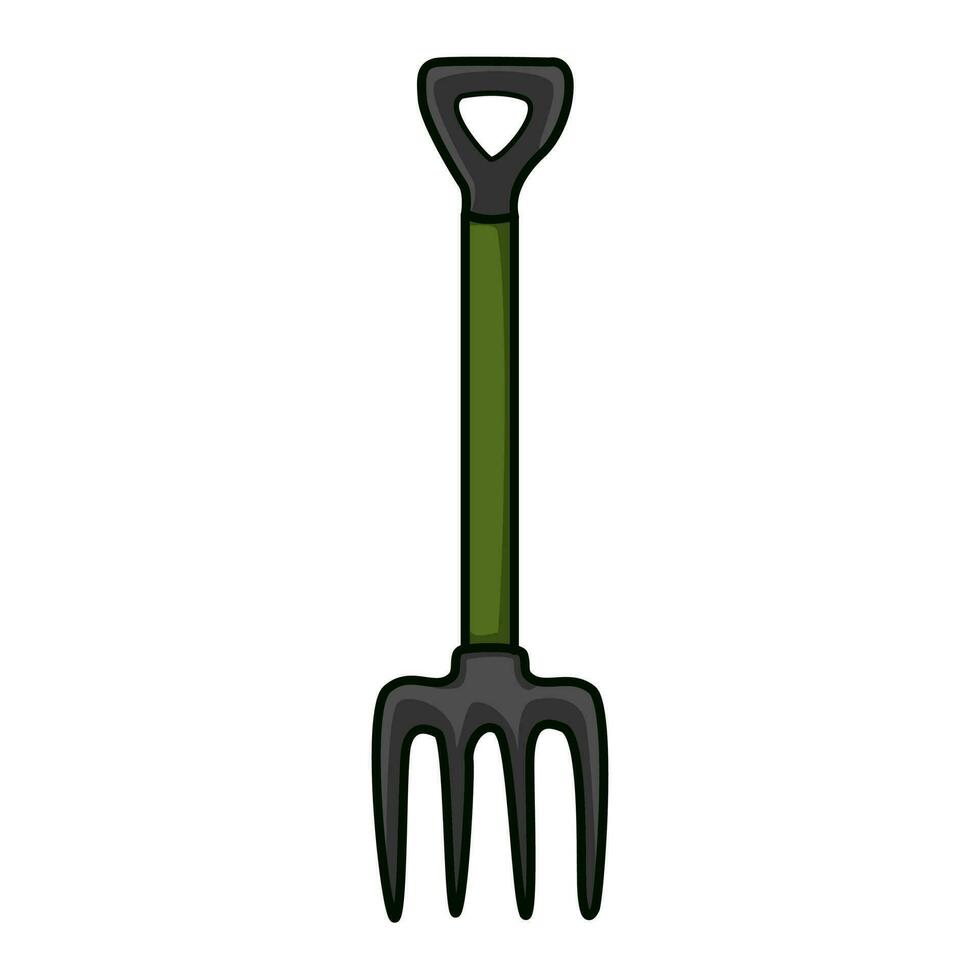 Farmer tool fork vector illustration