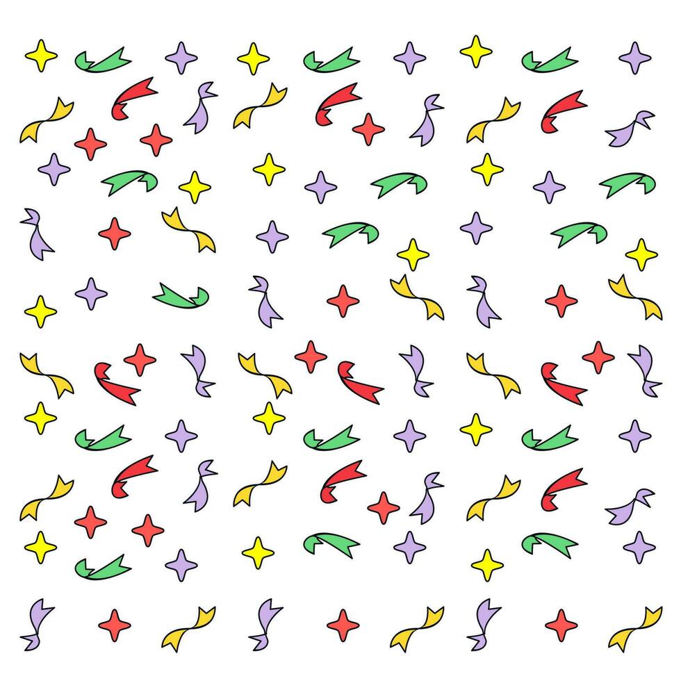 Festive ribbon pattern vector